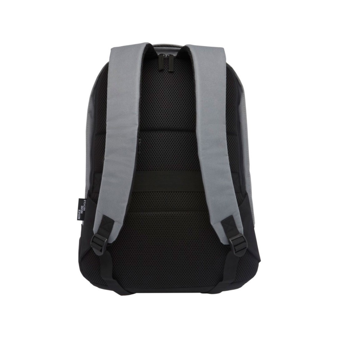 Рюкзак Cover из вторичного ПЭТ с противосъемным приспособлением, серый