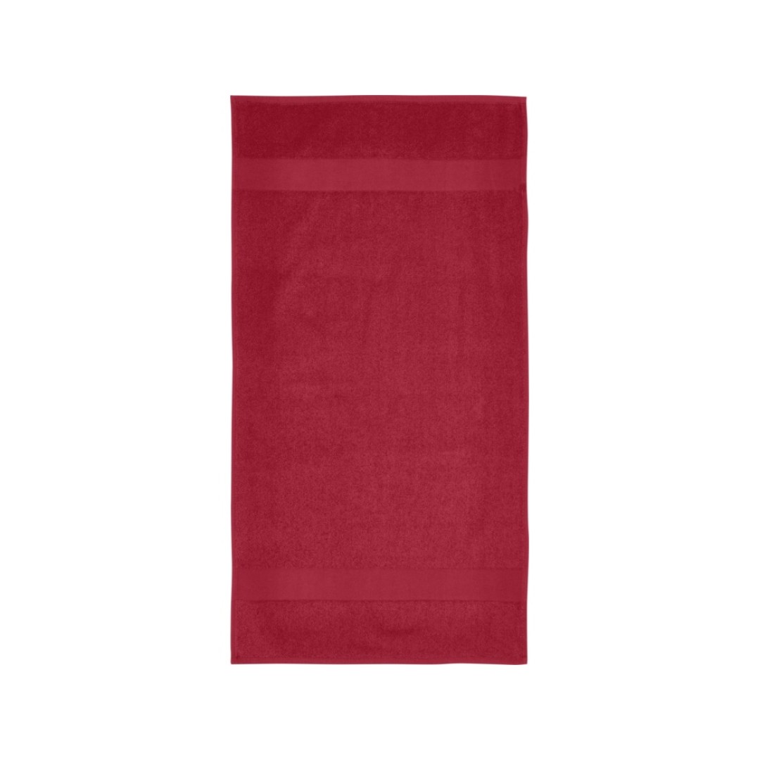 Хлопковое полотенце для ванной Charlotte 50x100 см с плотностью 450 г/м2, красный