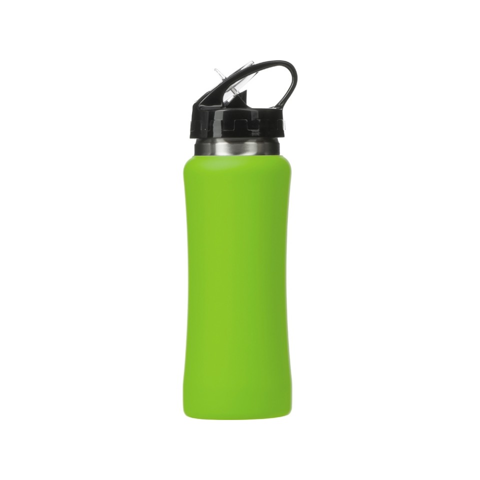 Бутылка для воды "Bottle C1", сталь, soft touch, 600 мл, зеленое яблоко