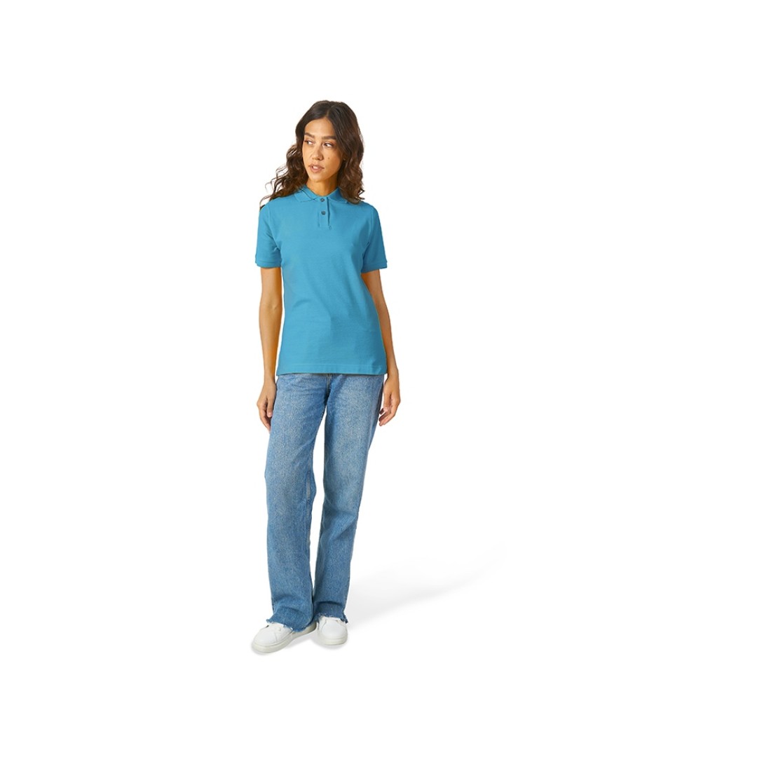 Рубашка поло "Boston 2.0" женская, лазурный
