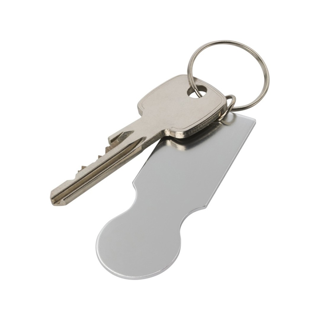 Rhea брелок в виде корзины для покупок, серебряный