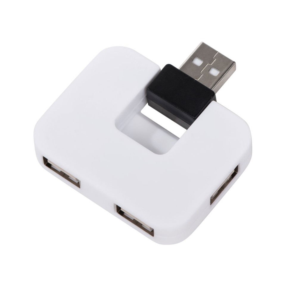 USB Hub "Gaia" на 4 порта, белый