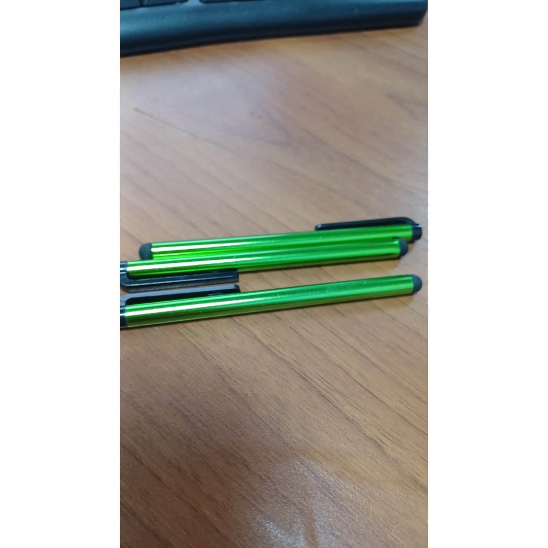 Стилус металлический Touch Smart Phone Tablet PC Universal, зеленое яблоко (Р)