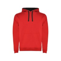 Толстовка с капюшоном "Urban" мужская, красный/черный