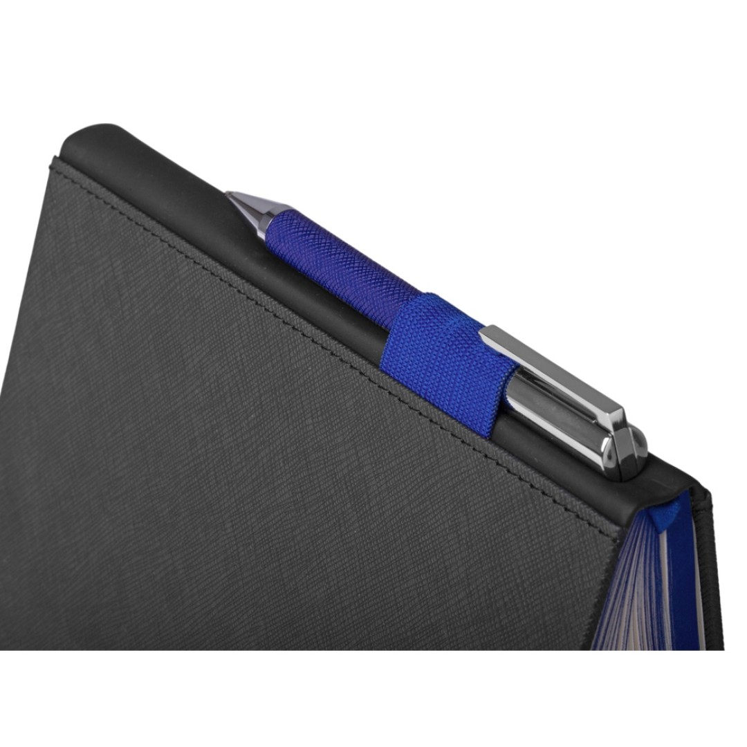 Бизнес блокнот "Bossy" с ручкой, черный и синий