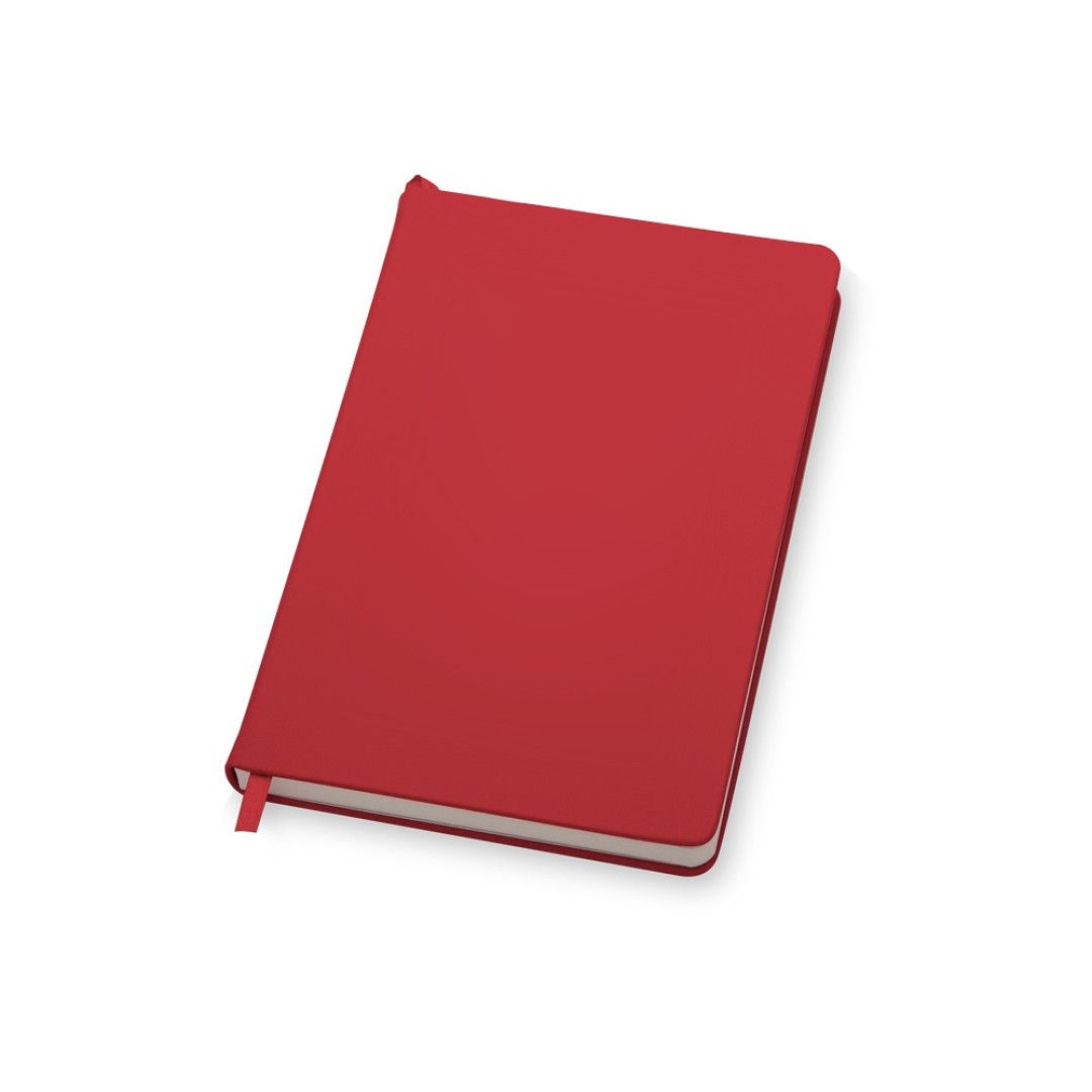Бизнес-блокнот "С3" софт-тач с магнитом, твердая обложка, 128 листов, красный