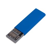 Отвертка с набором из 24 насадок "Bits", темно-синий