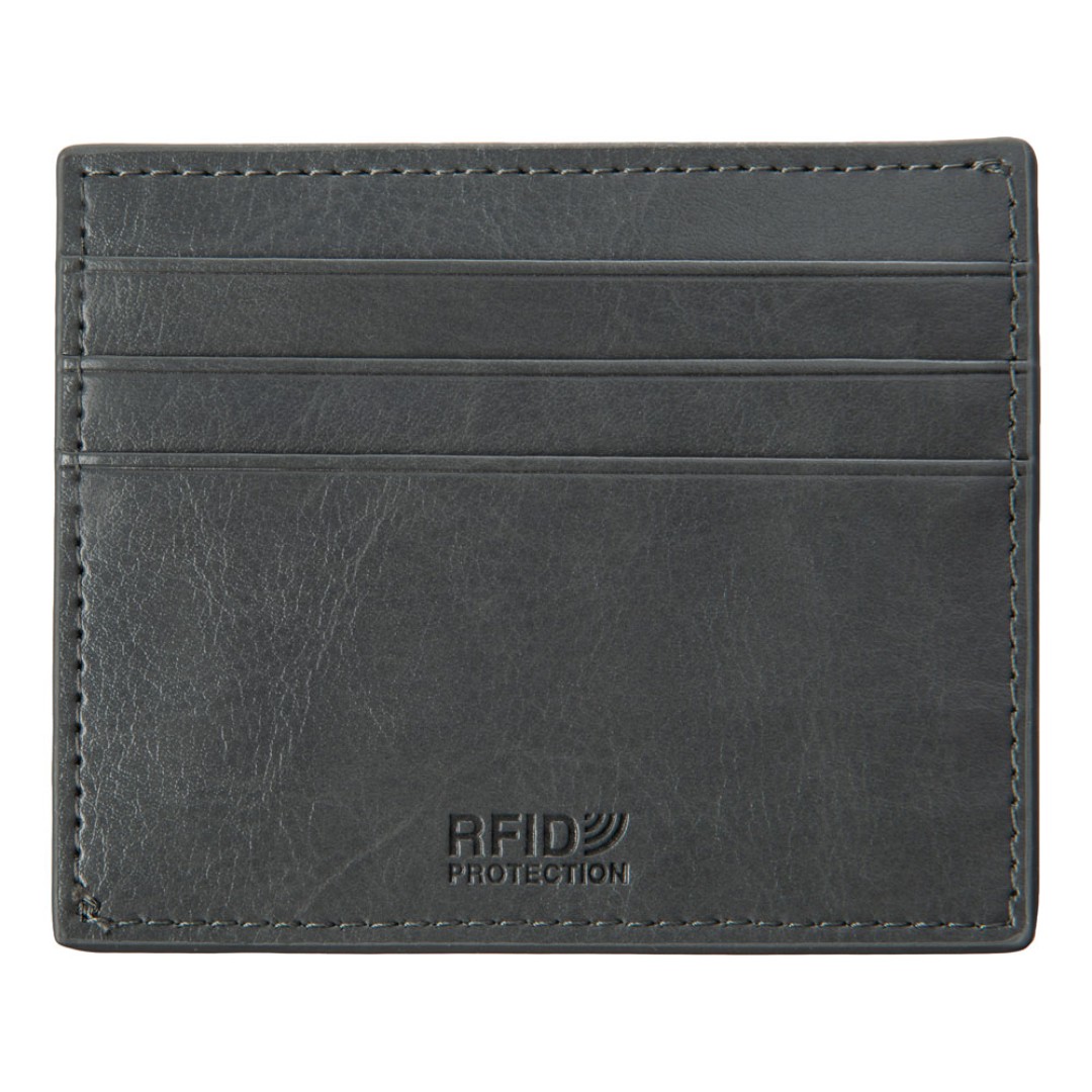 Картхолдер для 6 пластиковых карт с RFID-защитой "Fabrizio", серый (Р)