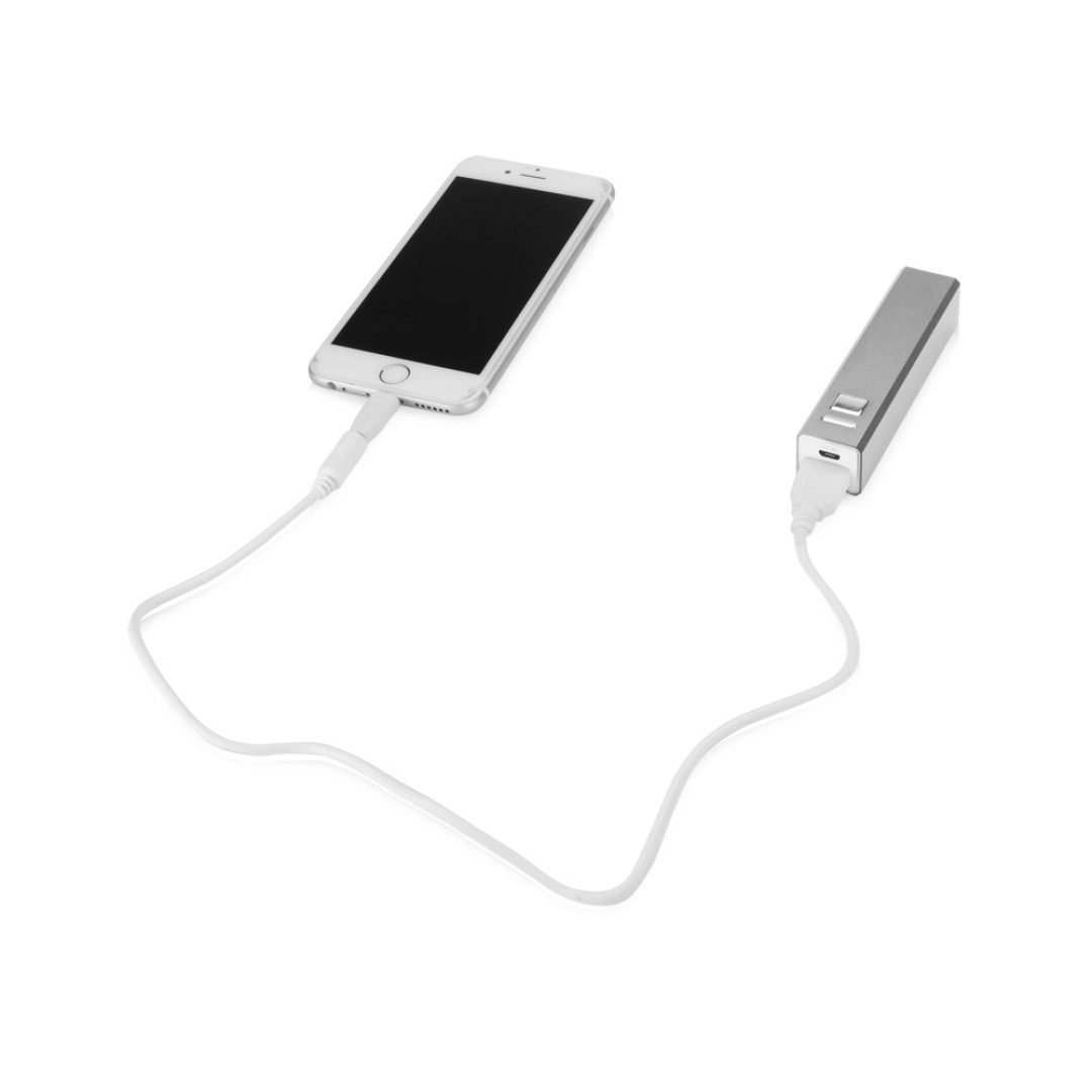 Портативное зарядное устройство "Спейс", 3000 mAh, серебристый