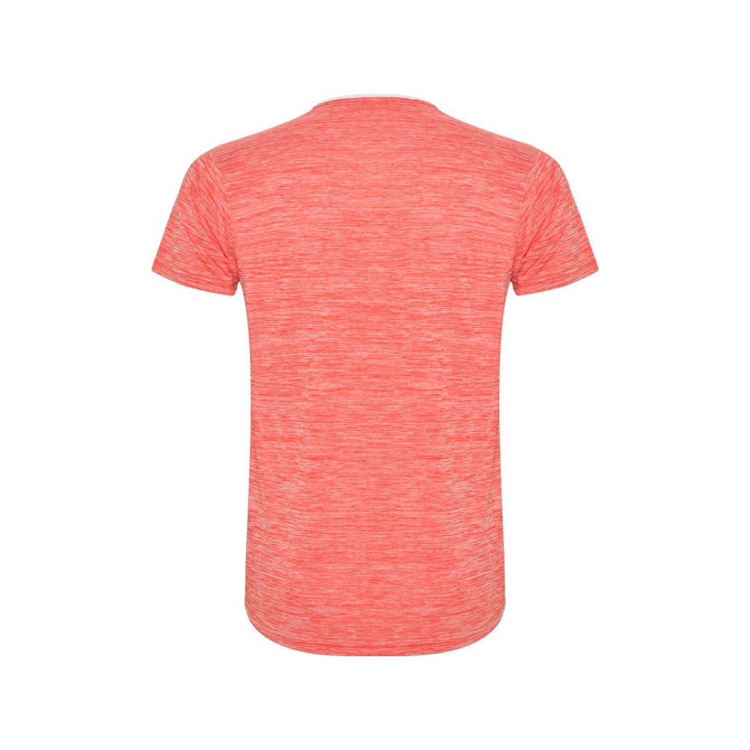 Спортивная футболка "Zolder" мужская, белый/меланжевый неоновый коралловый