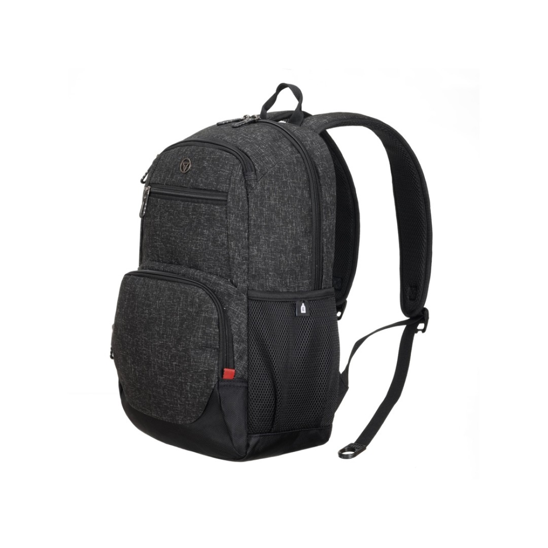 Рюкзак TORBER XPLOR с отделением для ноутбука 15.6", черн/сер меланж, полиэстер, 44х30,5х14 см, 19 л