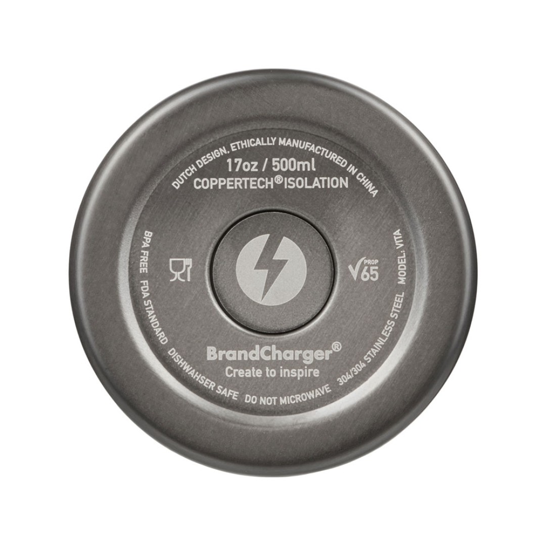 Вакуумная термобутылка с медной изоляцией «Vita», 500 мл, серый