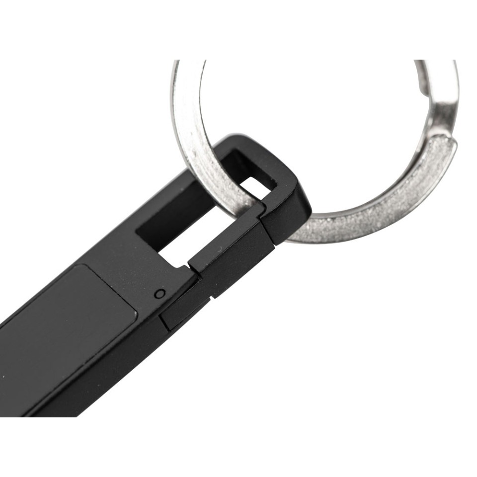 USB 2.0- флешка на 32 Гб c подсветкой логотипа «Hook LED», темно-серый, синяя подсветка