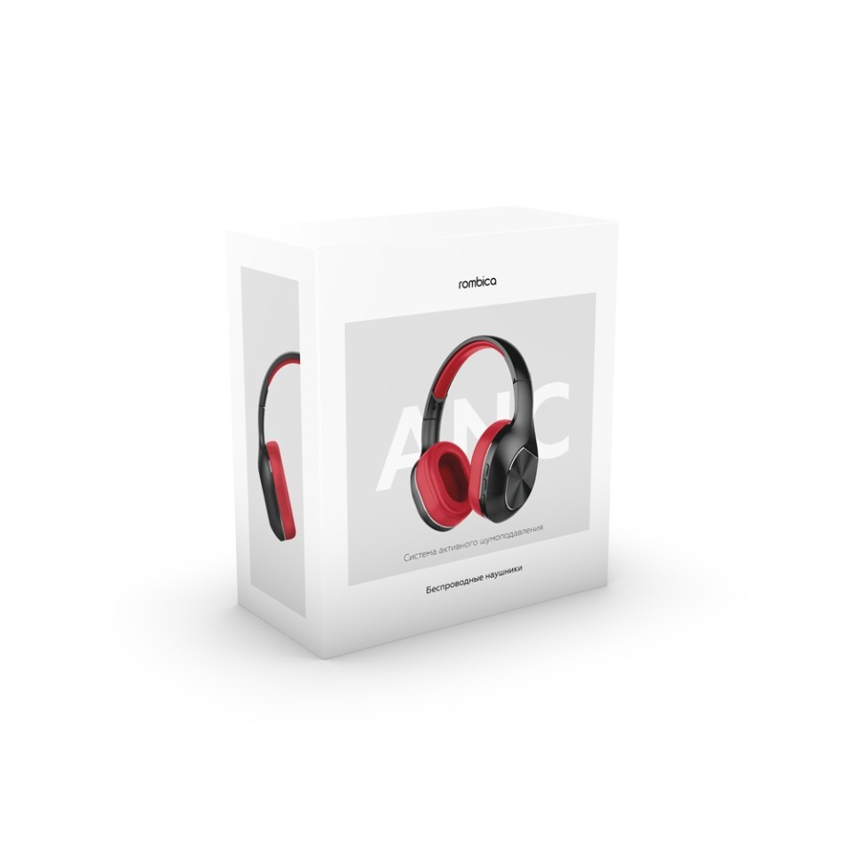 Беспроводные наушники Rombica mySound BH-17 ANC Red (Р)