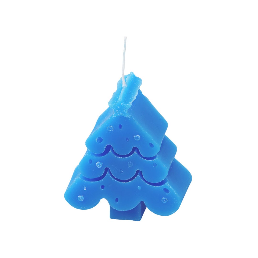 Свеча "Елочка", синий