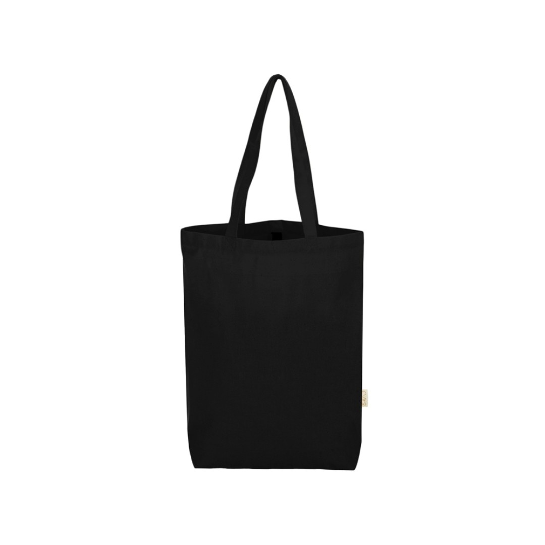 Сумка Fixy из переработанного хлопка с фиксирующей эластичной лентой, черный