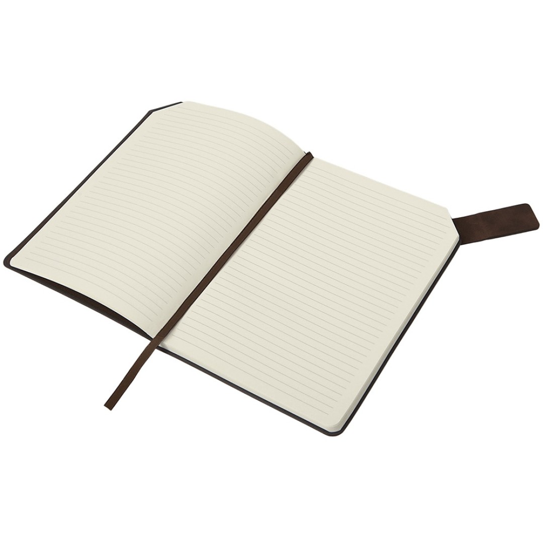 Блокнот А5 в гибкой обложке "Chaplin", шоколадный