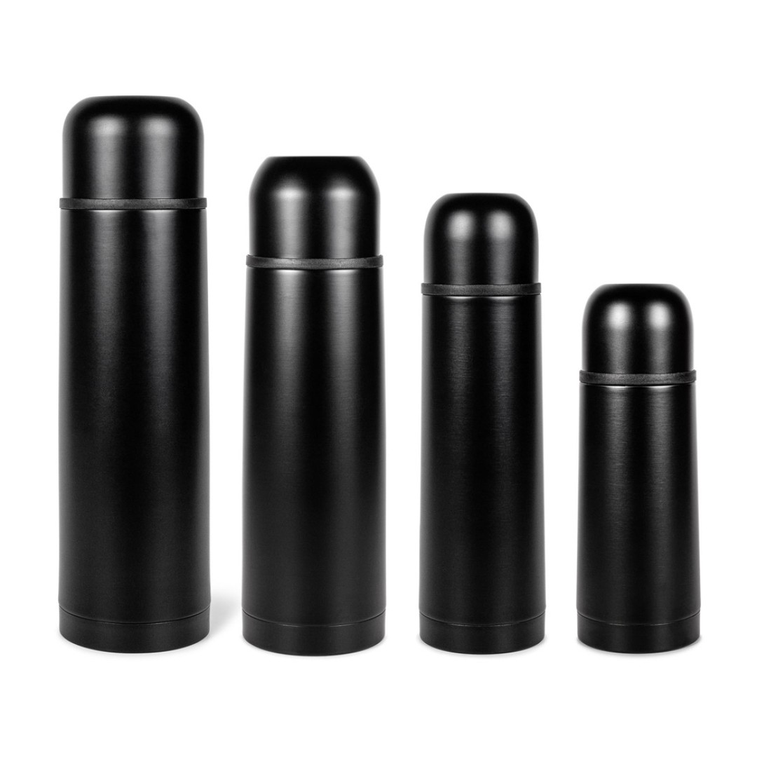 Термос Relaxika 101 (0,35 литра), черный (без лого)