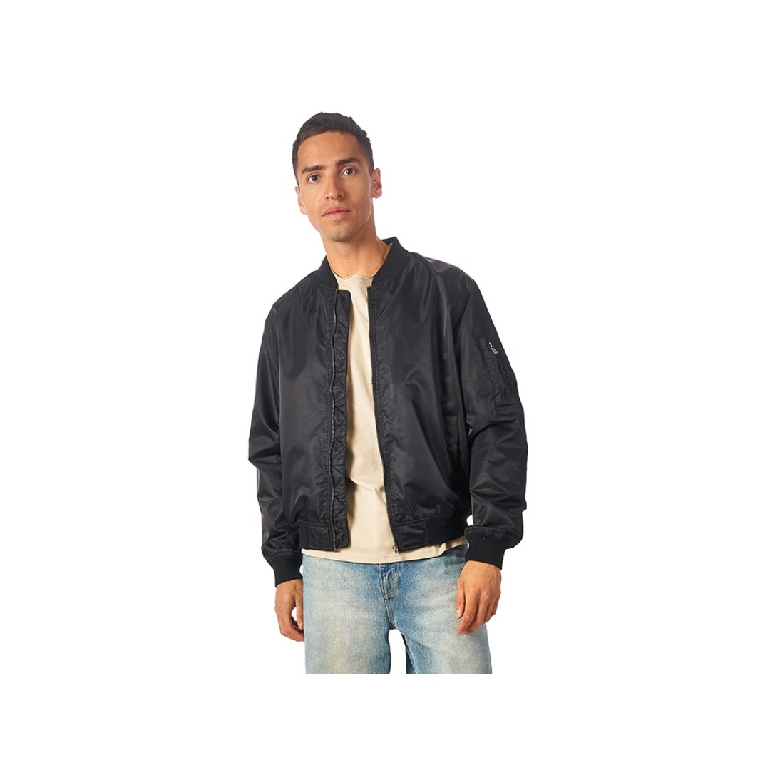 Куртка бомбер «Antwerpen» унисекс, черный