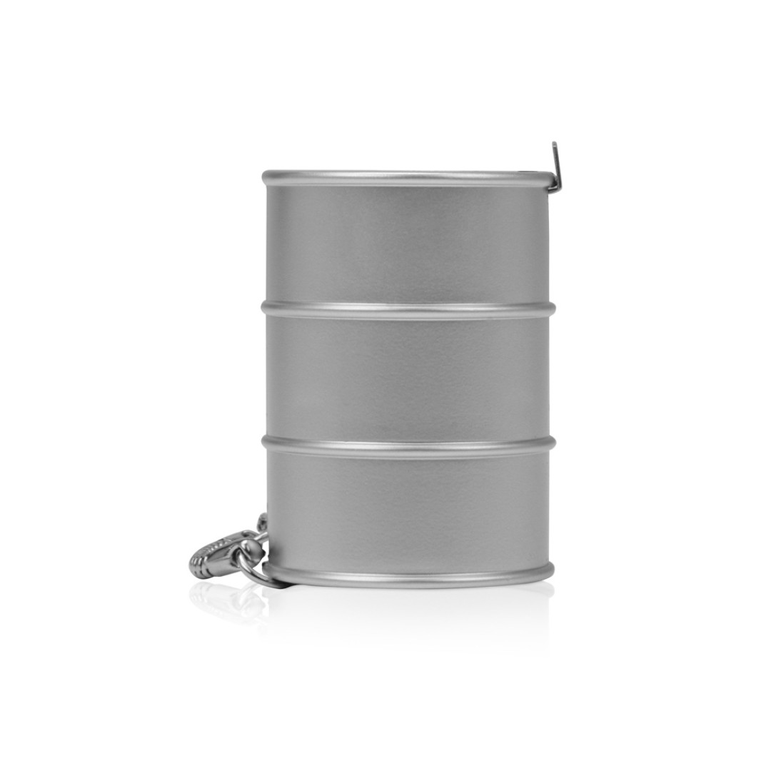 Брелок-рулетка "Баррель", 1 м., серебристый