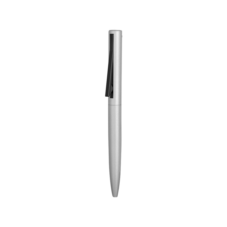 Ручка металлическая шариковая «Bevel», серебристый/черный