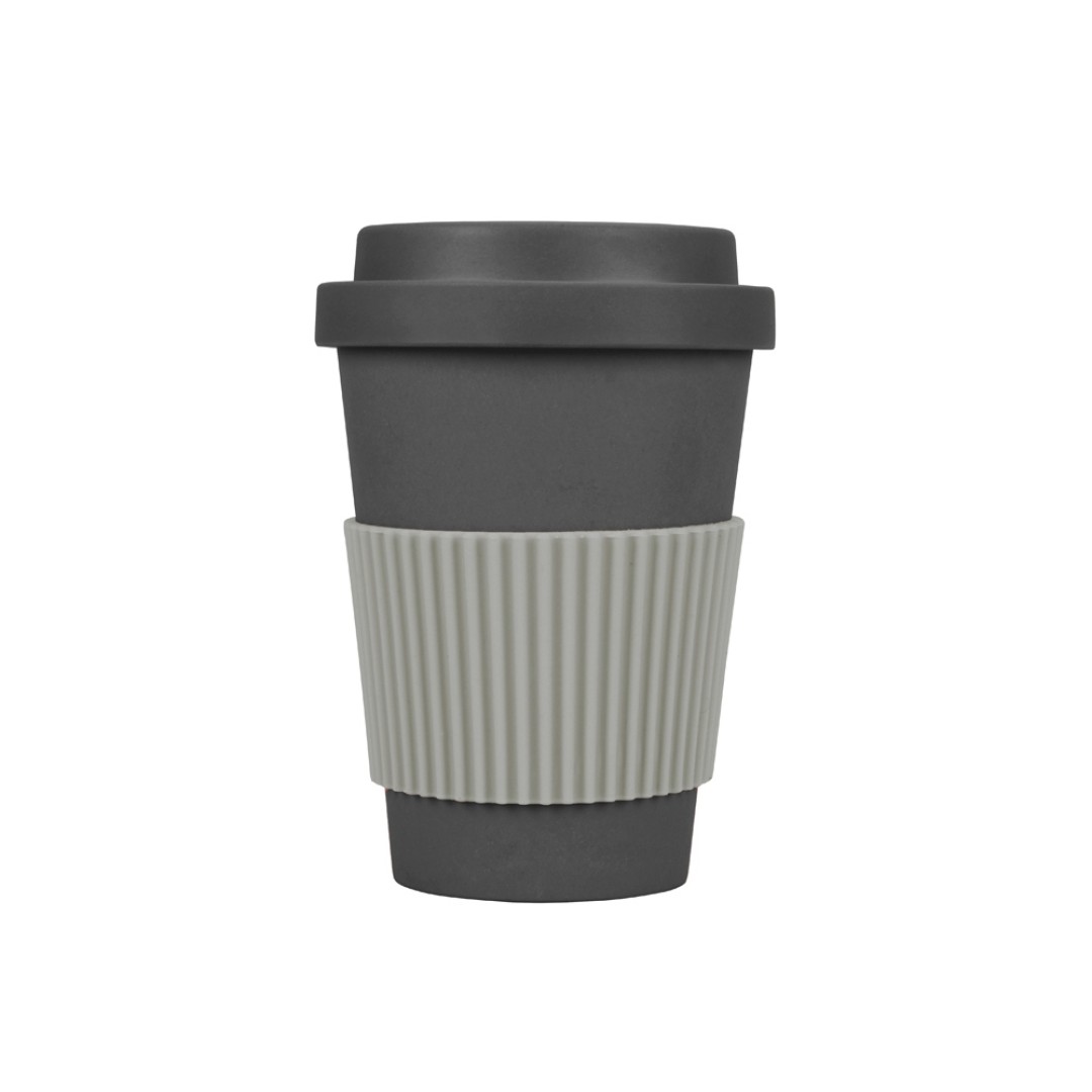 Термокружка "Muffin" из натуральных волокон, темно-серый