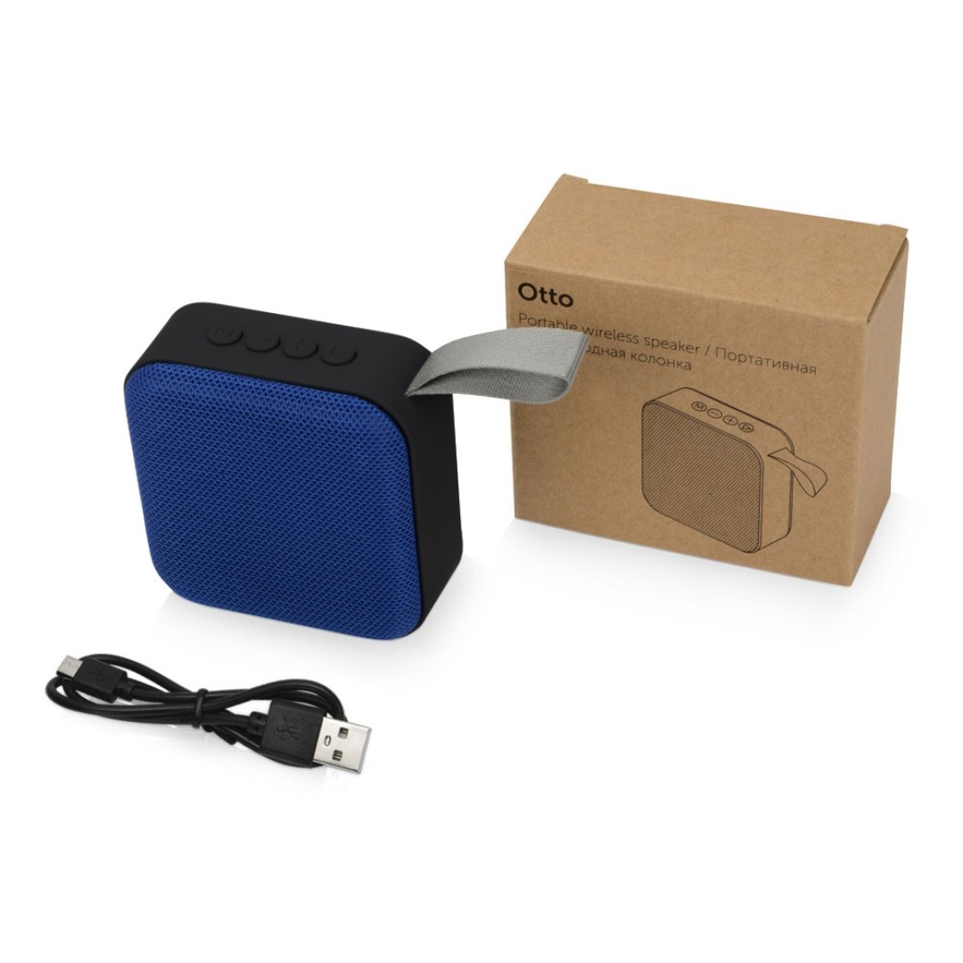 Портативная колонка «Otto», синий/черный
