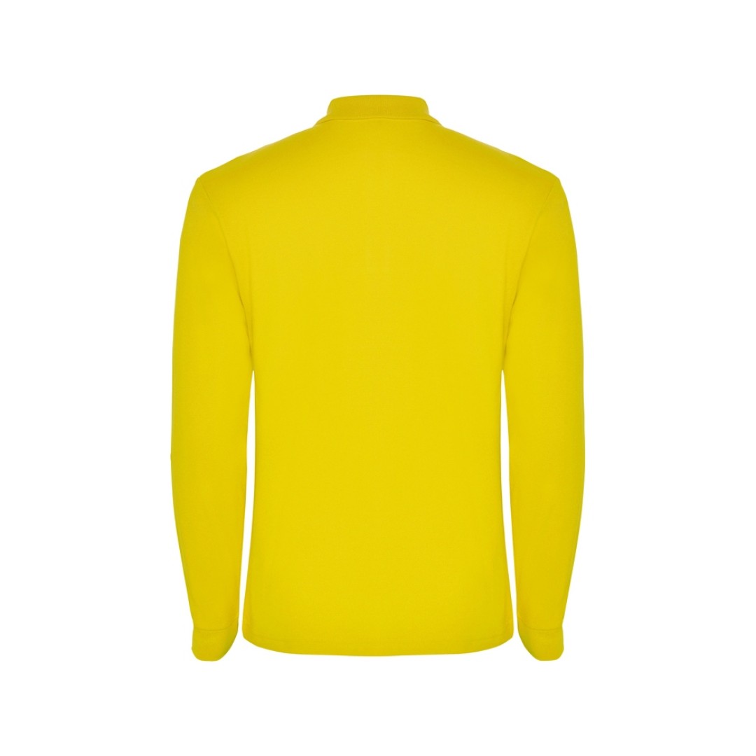 Рубашка поло "Estrella" мужская с длинным рукавом, желтый