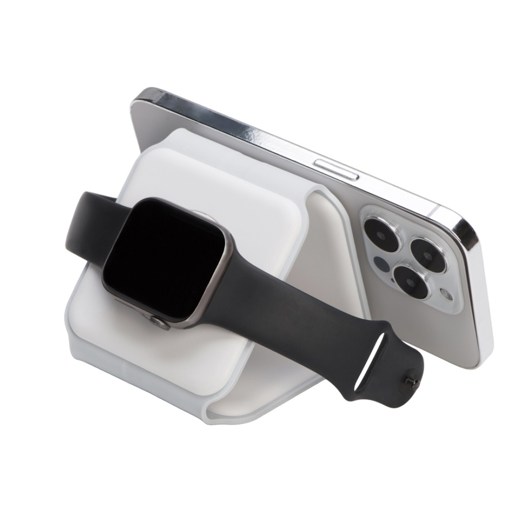 Беспроводное зарядное устройство 3-в-1 «Road», 15 Вт, белый