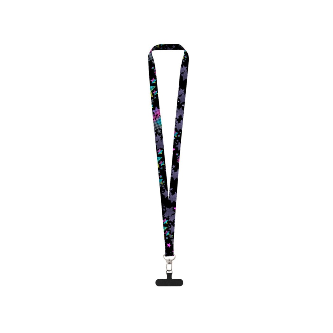 Ланъярд 2,5 см под сублимацию с трендовым карабином и узким держателем для телефона из ПЭ