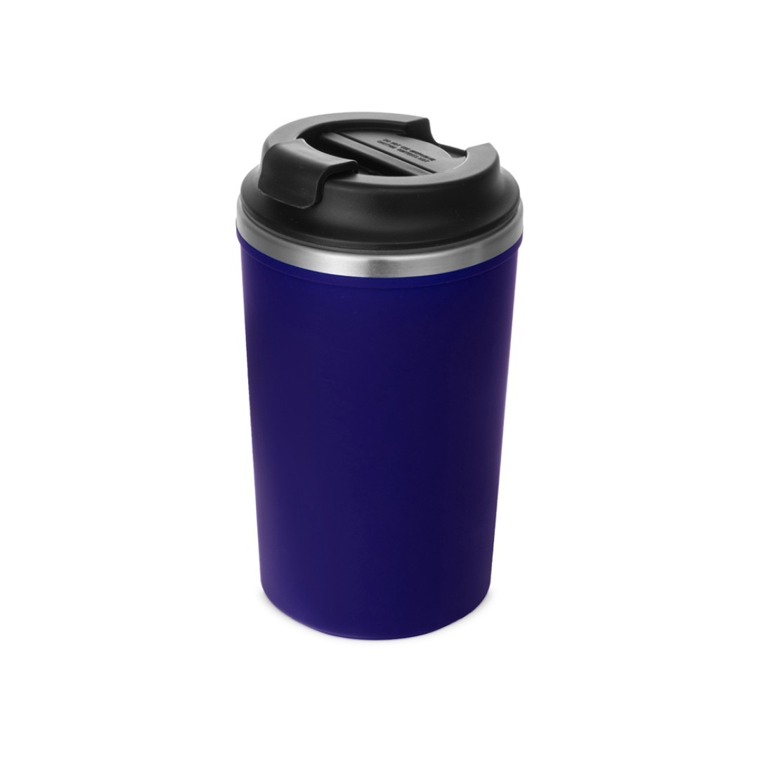 Герметичная термокружка на присоске "Kick", 350 мл, темно-синий