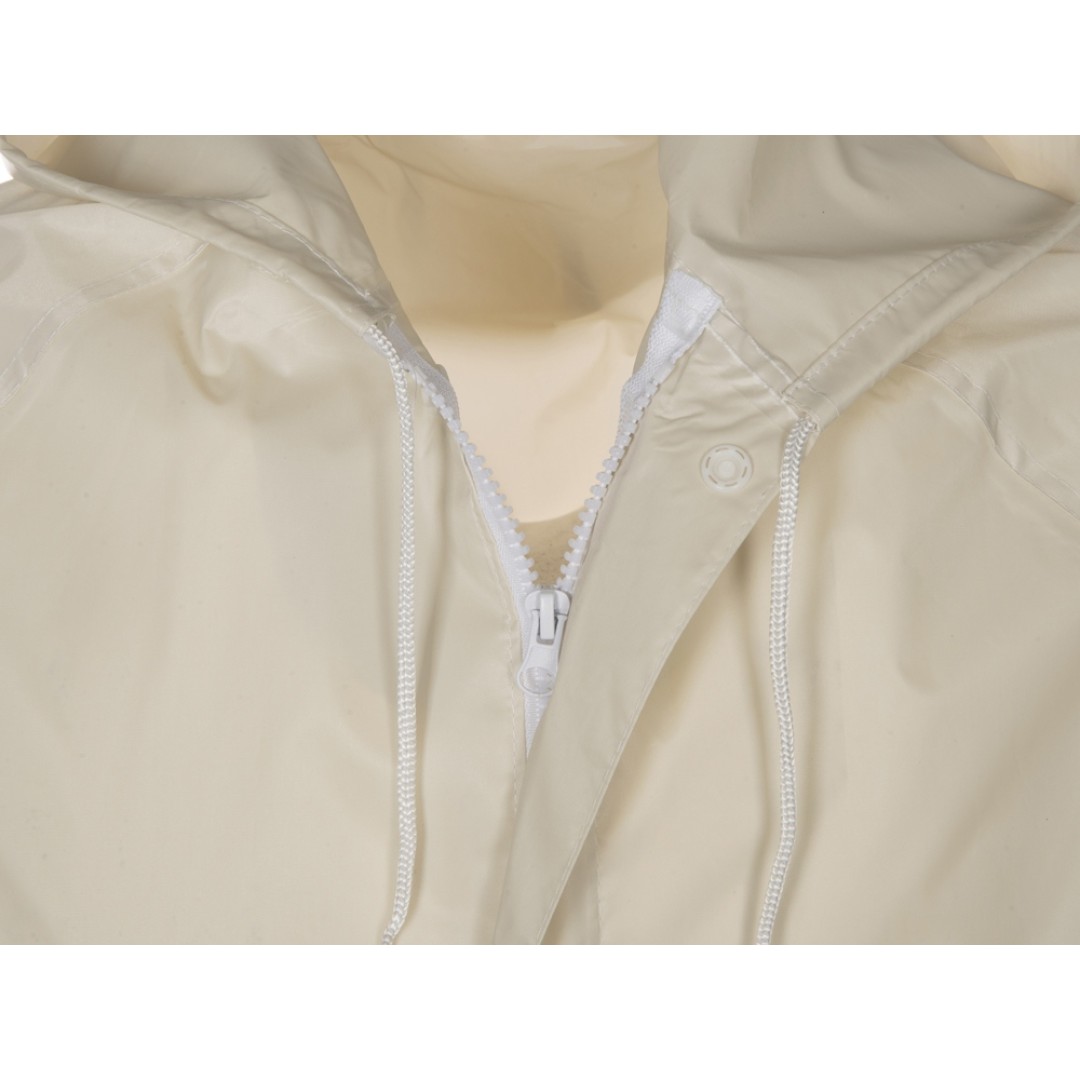 Длинный дождевик Lanai  из полиэстера со светоотражающей тесьмой, молочный