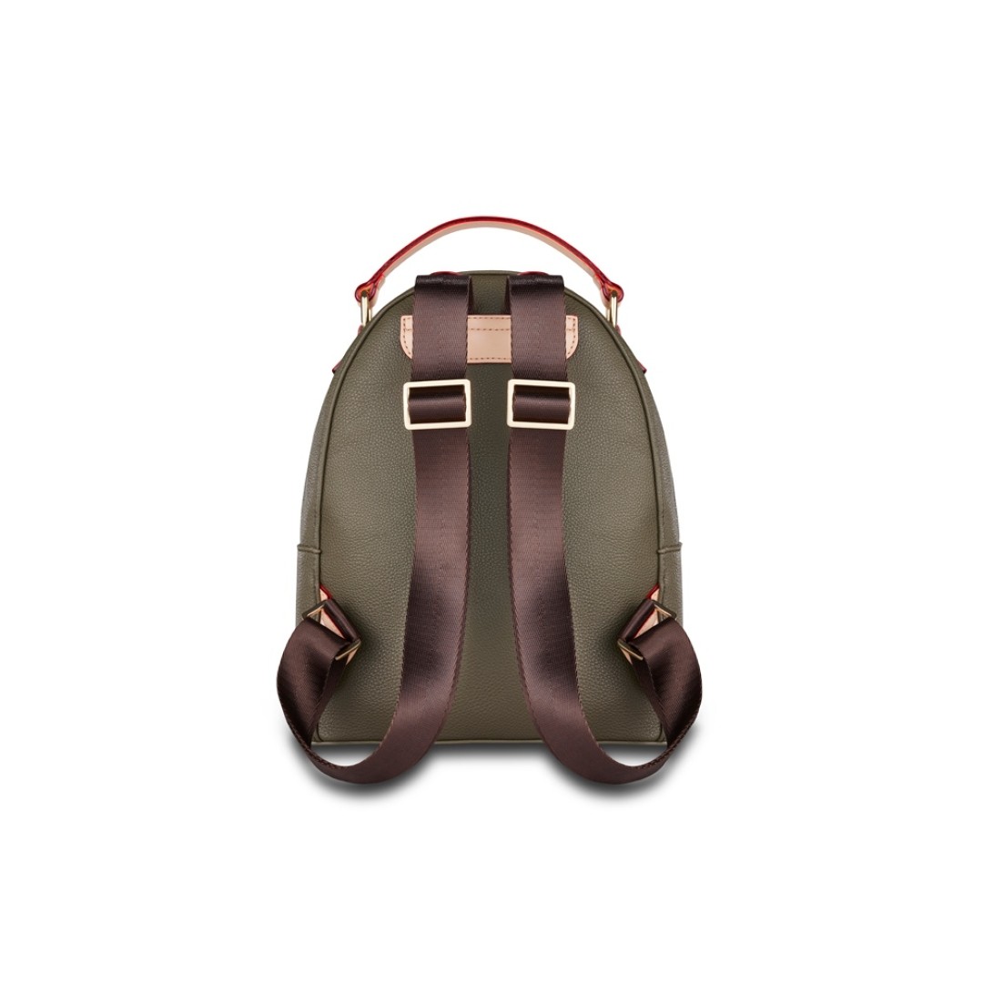 Рюкзак женский BUGATTI Ella, оливковый, полиуретан, 24х11,5х28 см
