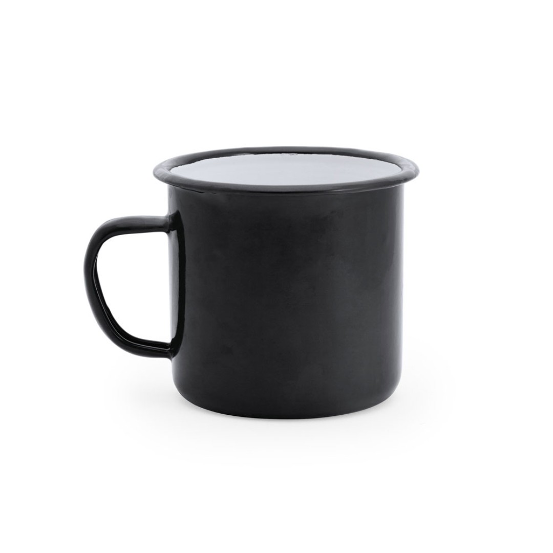 Кружка металлическая ANON, 380 мл, черный