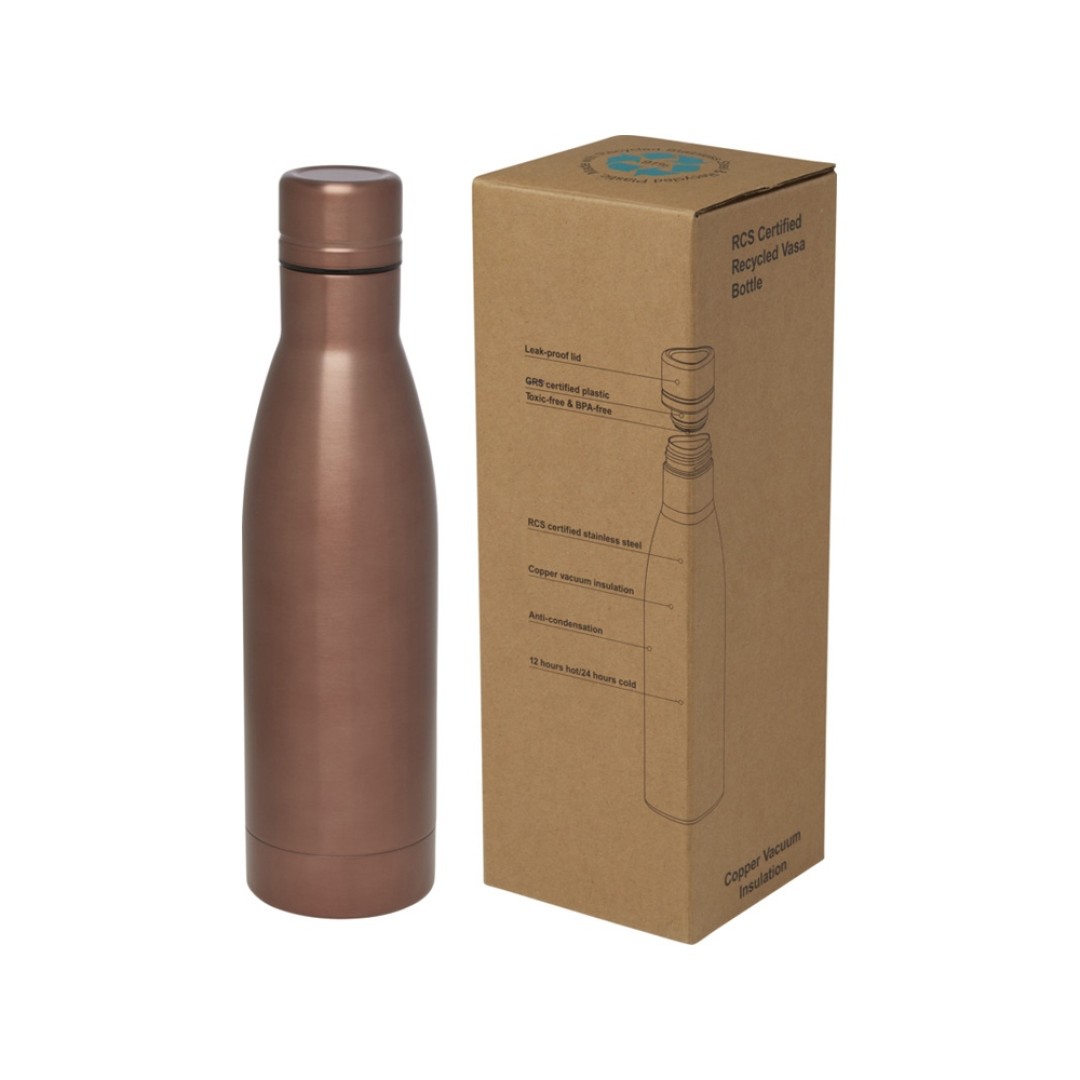 Бутылка с вакуумной изоляцией Vasa объемом 500 мл, бронзовый