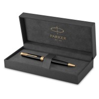 Ручка шариковая «Parker Sonnet Core Black Lacquer GT», черный/золотистый