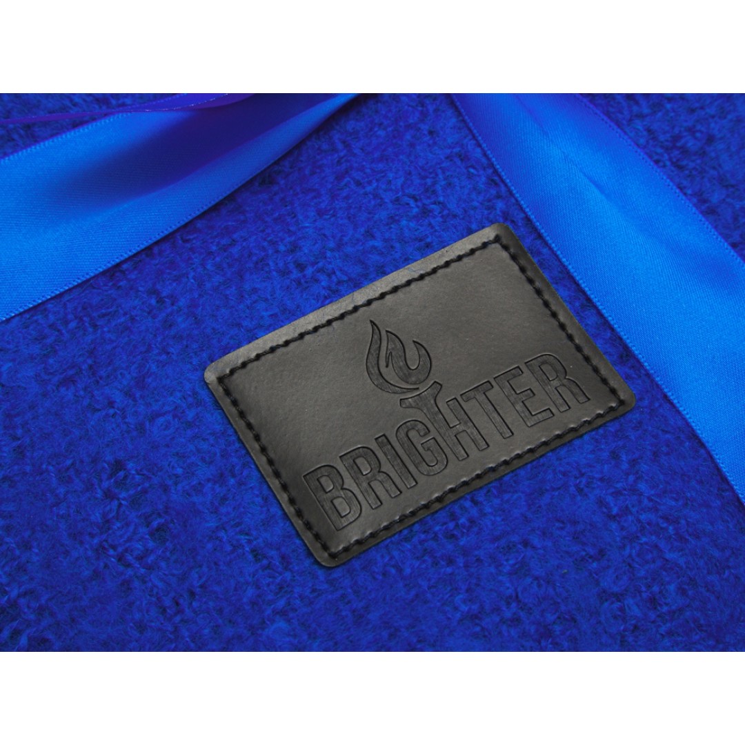 Плед акриловый Mohair, синий