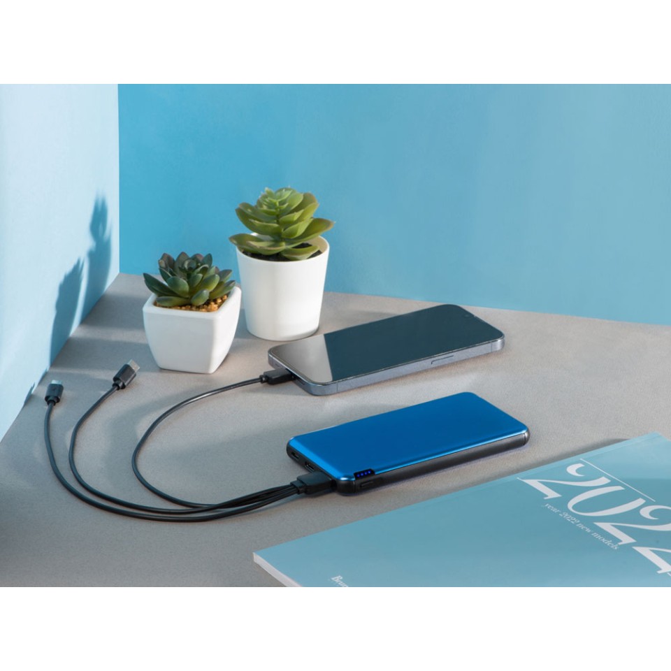 Внешний аккумулятор «Forge» v.2 металл, 10000mah, синий