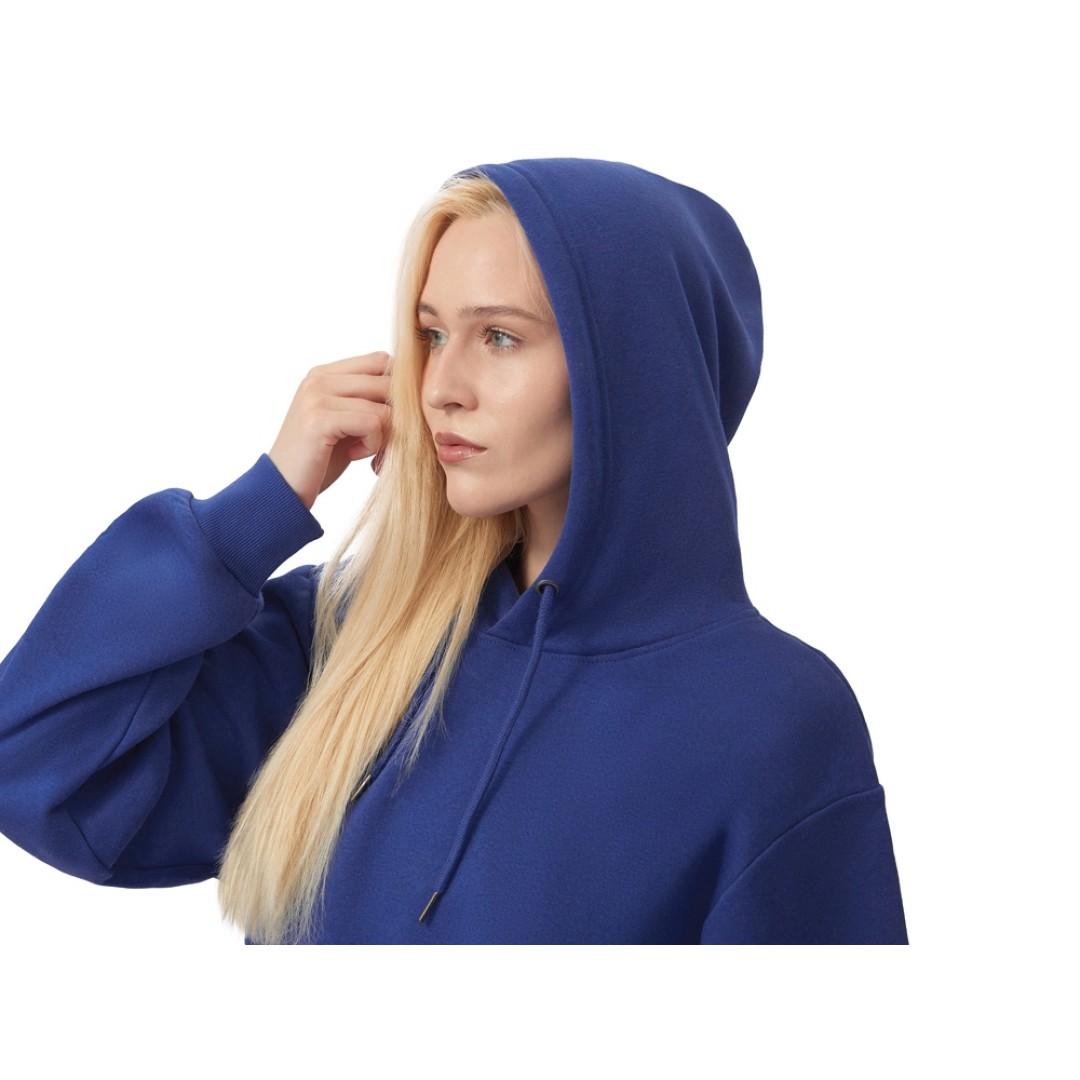 Толстовка с капюшоном оверсайз «Lisbon» унисекс, классический синий