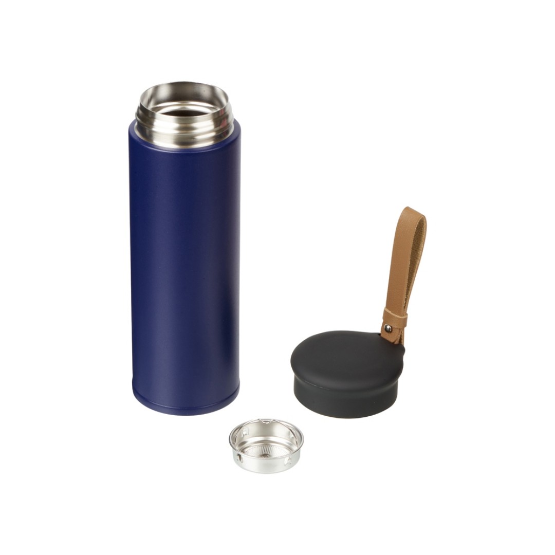 Вакуумный термос «Engage», 450 мл, тубус, темно-синий