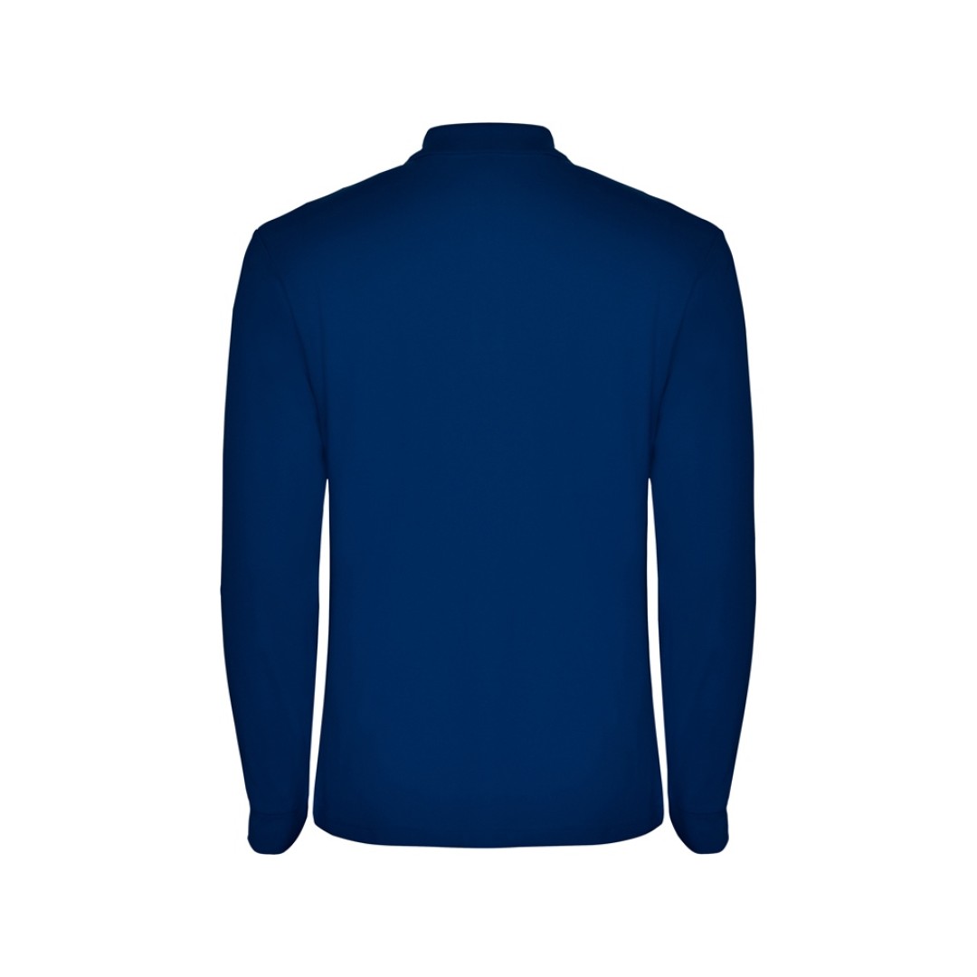Рубашка поло "Estrella" мужская с длинным рукавом, королевский синий