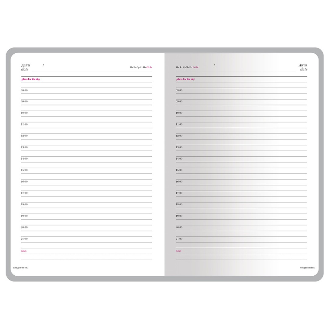 Ежедневник недатированный А6+ "Megapolis Color", черный