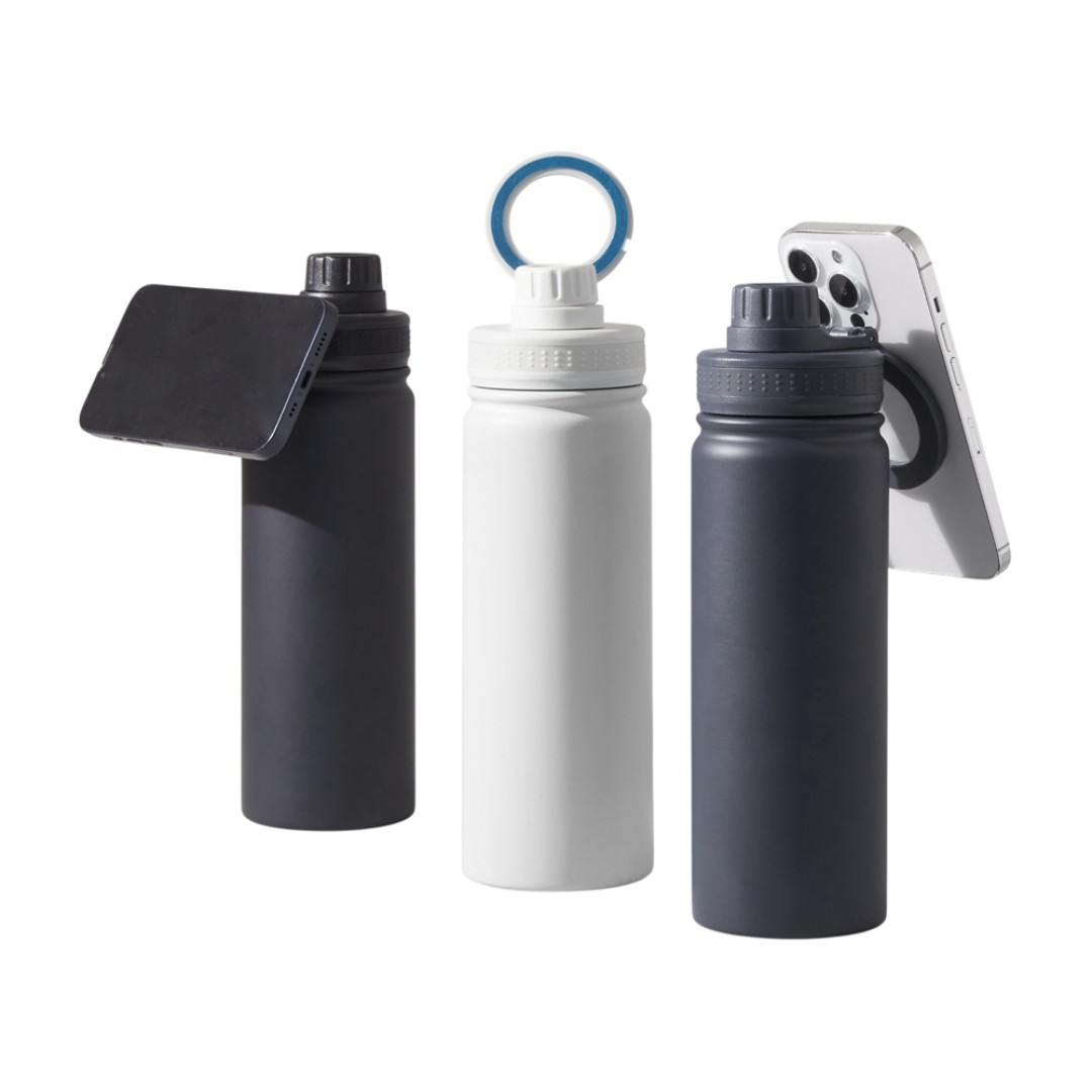 Вакуумная термобутылка с magsafe-держателем "INSIDER", 600 мл, синий