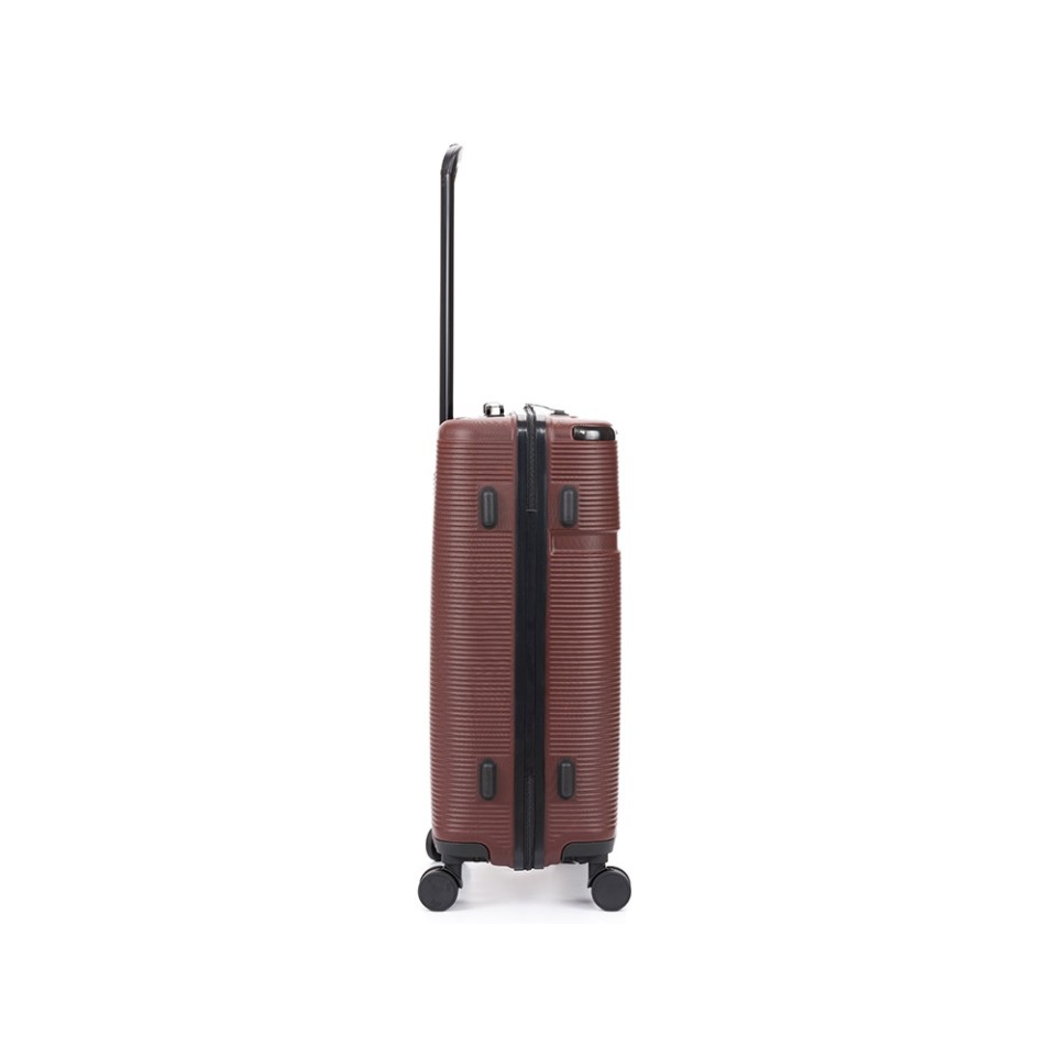 Чемодан TORBER Onego, бордовый, ABS-пластик, 79,5 х 51 х 29 см, 103 л