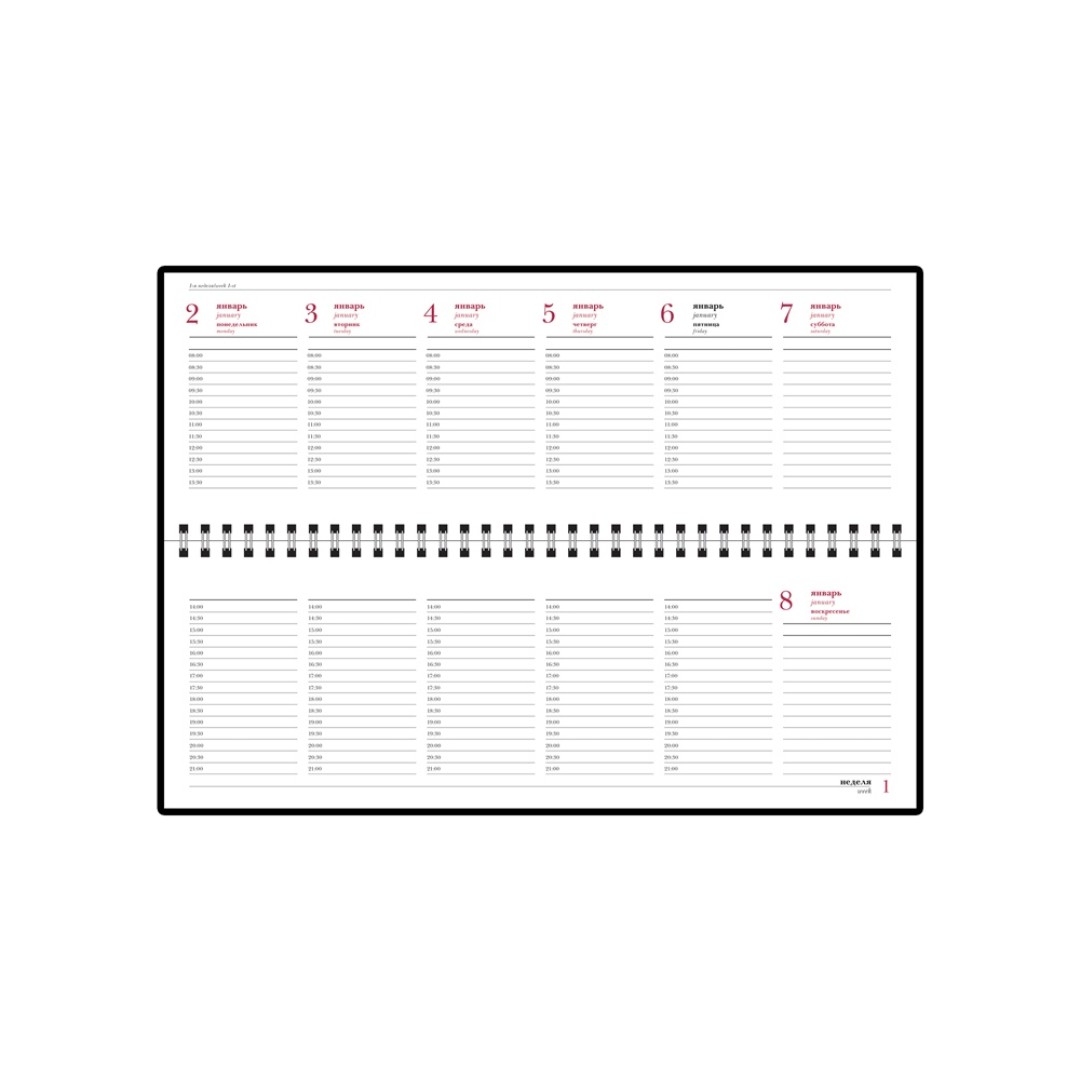 Планинг датированный «Бумвинил» 2025, коричневый