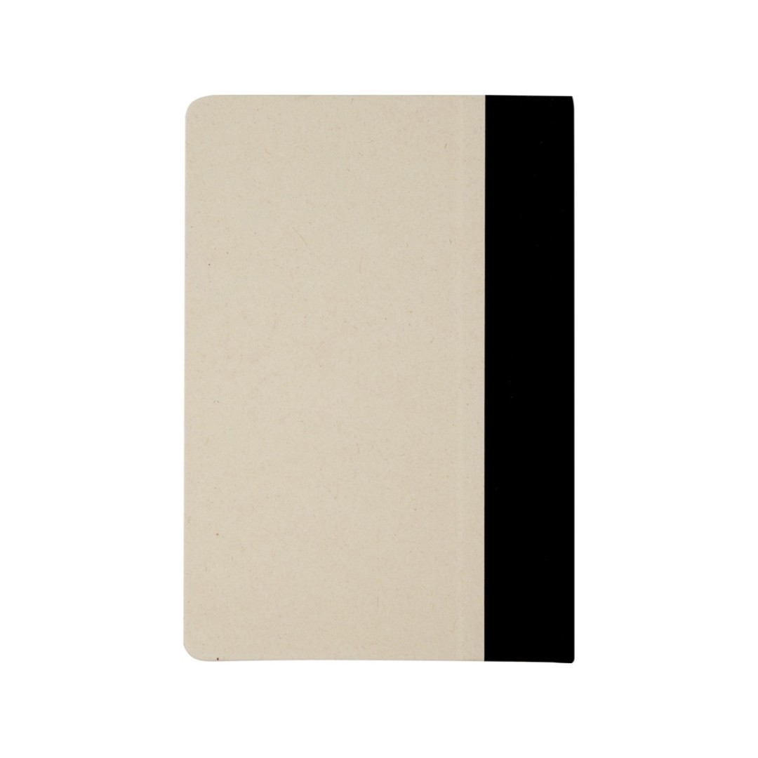 Liliana блокнот формата А5 в твердой обложке из пластика из сахарного тростника - сплошной черный