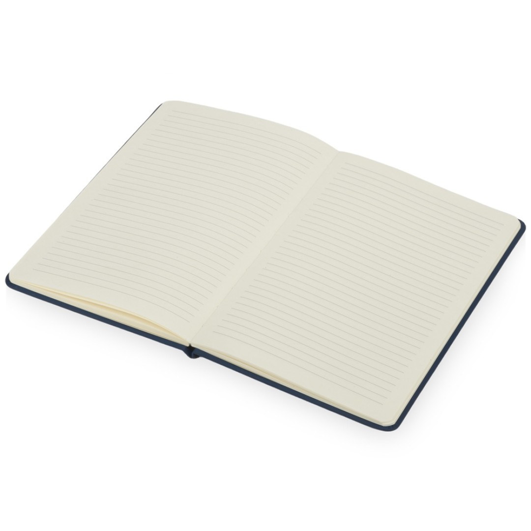 Блокнот "Wispy", твердая обложка A5, 64 листа в линейку, темно-синий