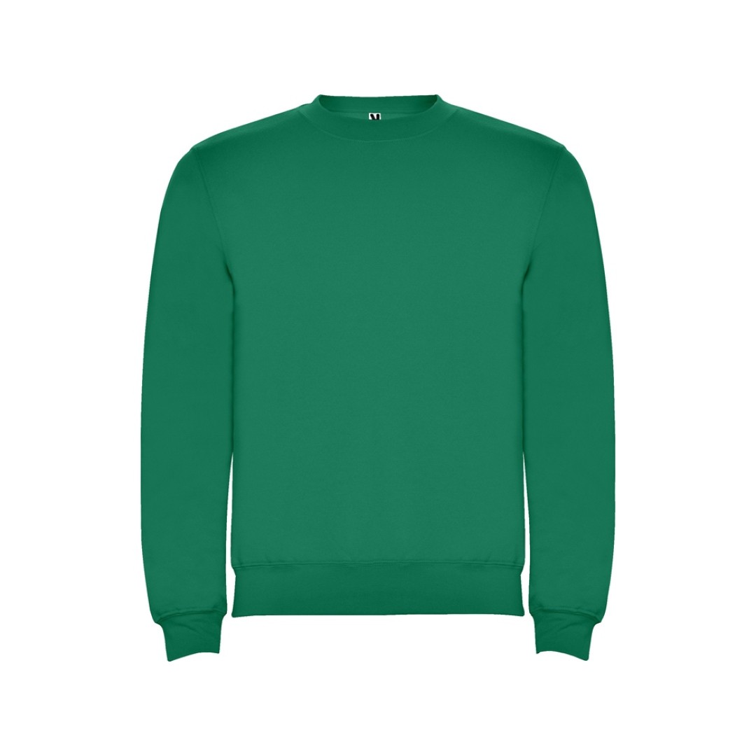 Свитшот с начесом "Clasica" унисекс, зеленый