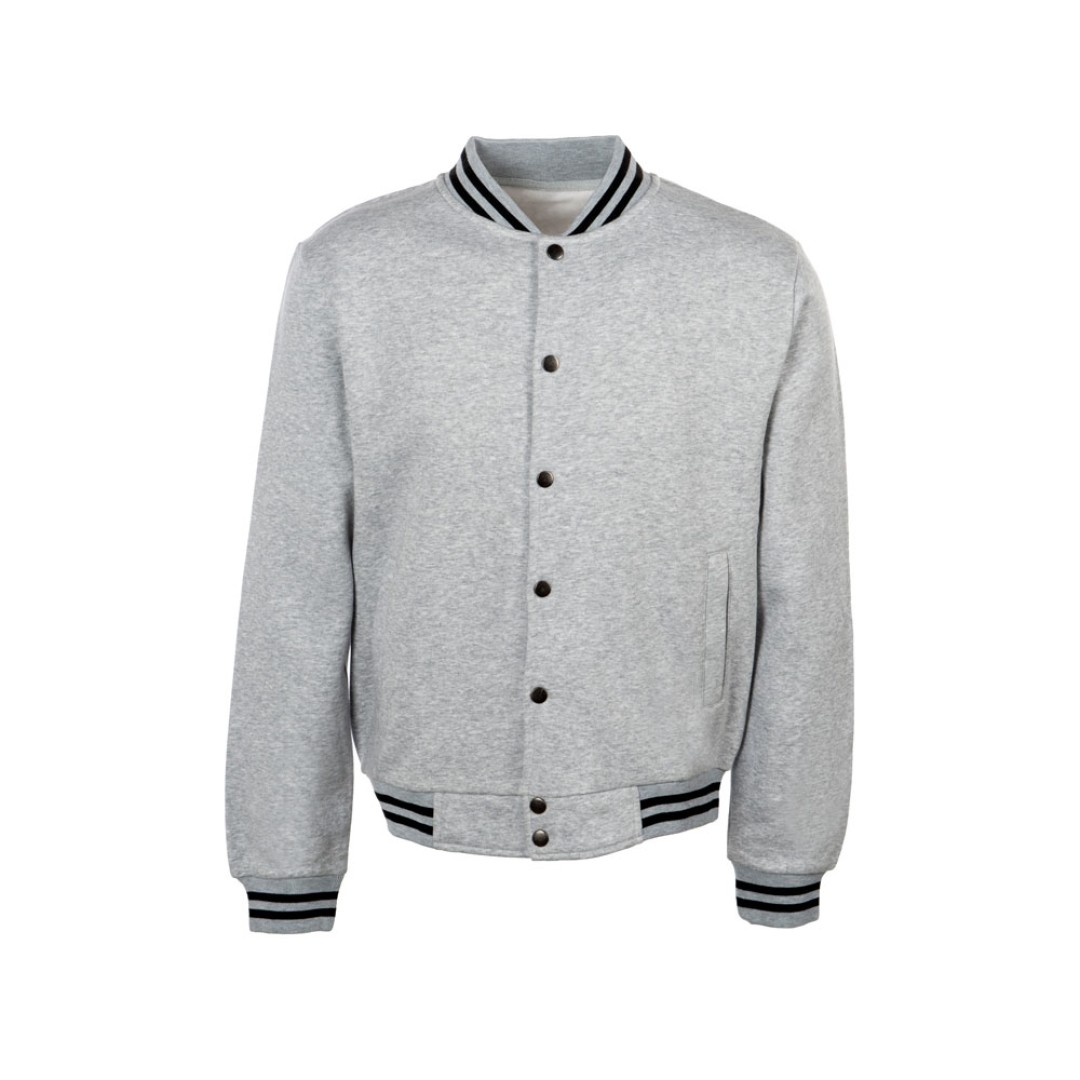 Бомбер «Oxford», серый меланж, унисекс