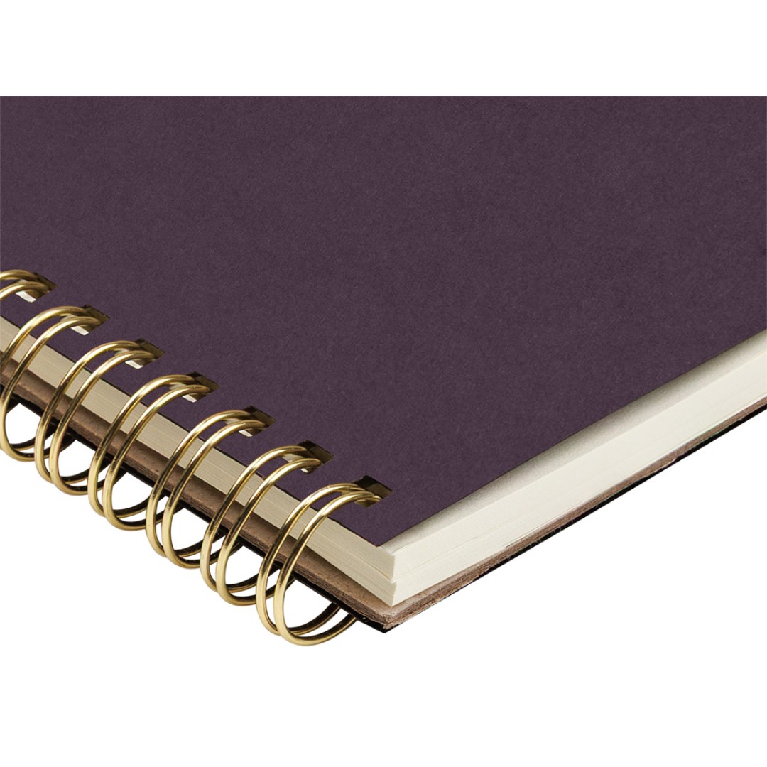 Бизнес тетрадь на гребне А5 "Pragmatic", 60 листов в клетку, фиолетовый